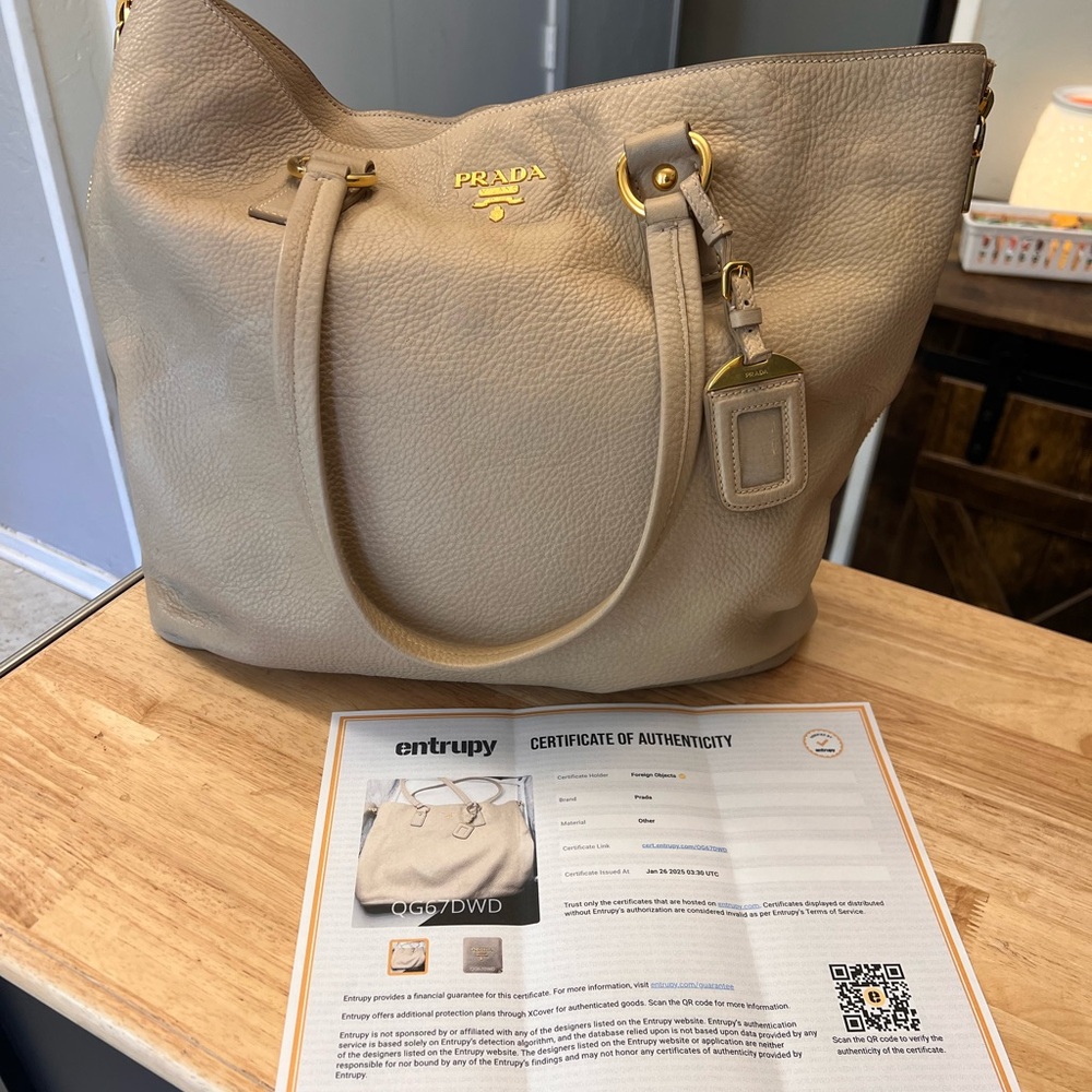 Authentic Pre-loved PRADA large shoulder bag